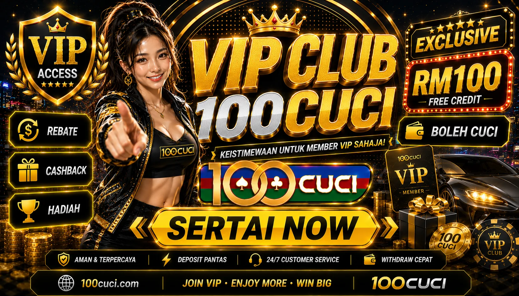 100cuci club
