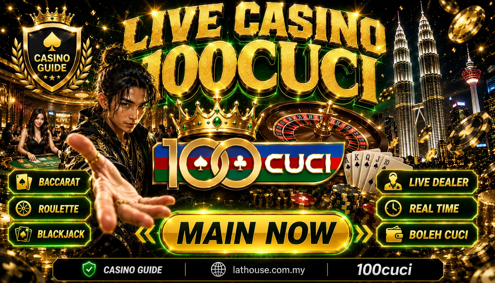 kasino 100cuci
