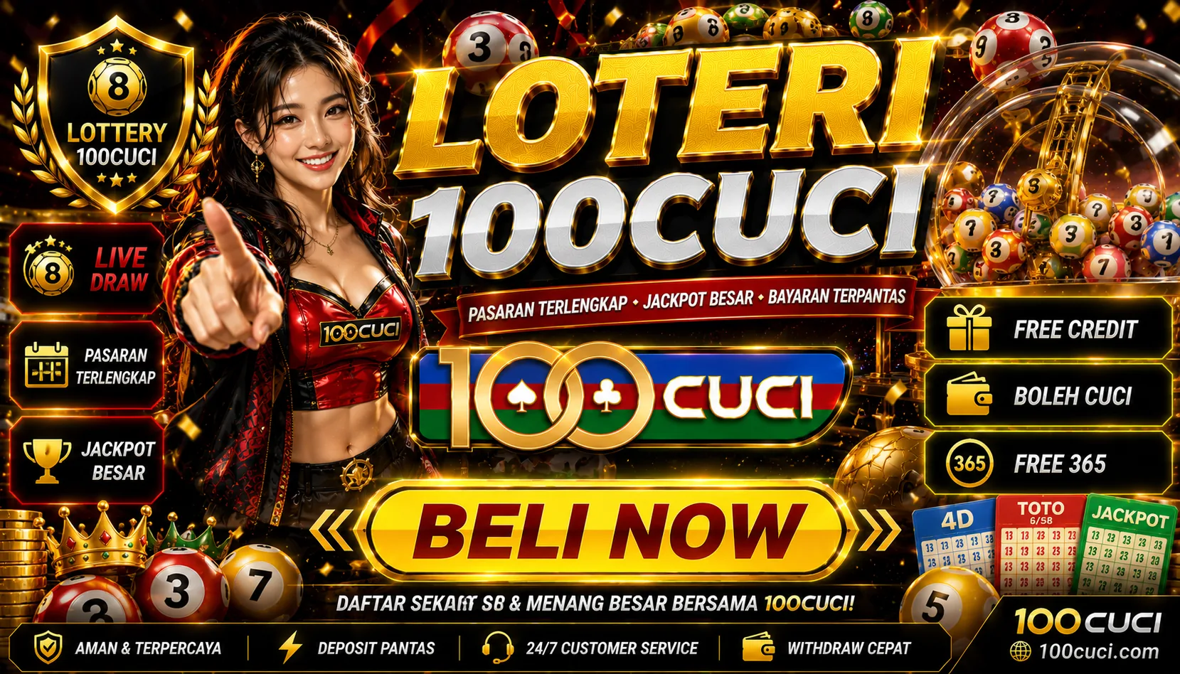 loteri 100cuci