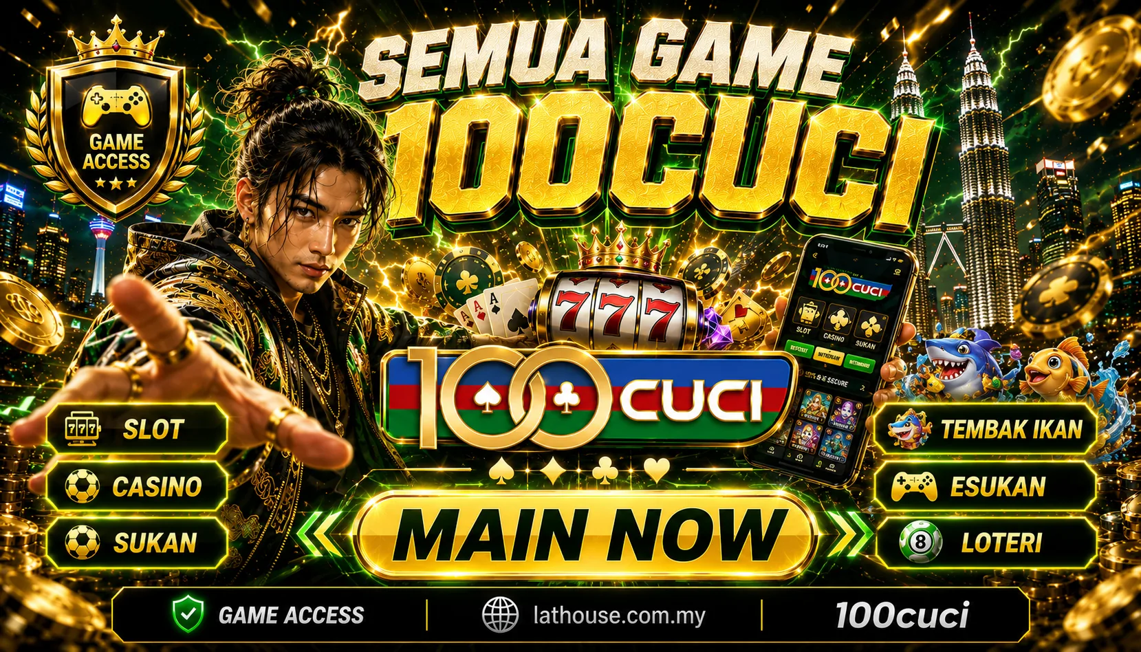 permainan 100cuci